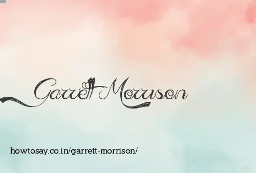 Garrett Morrison