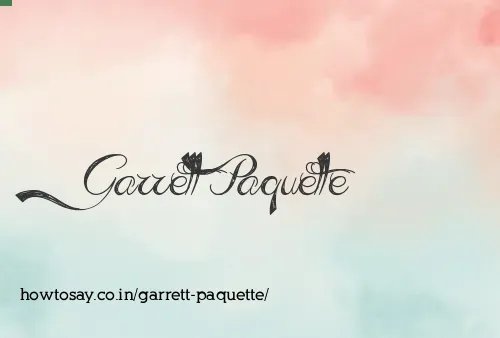 Garrett Paquette