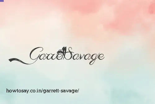 Garrett Savage