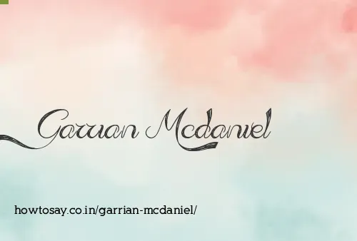 Garrian Mcdaniel