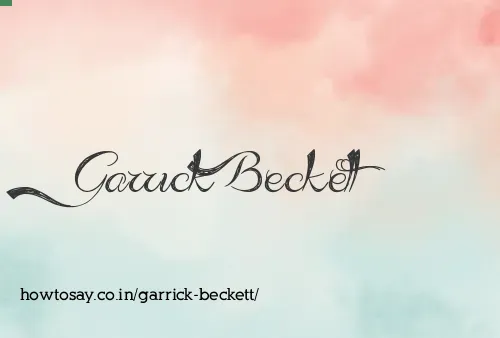 Garrick Beckett