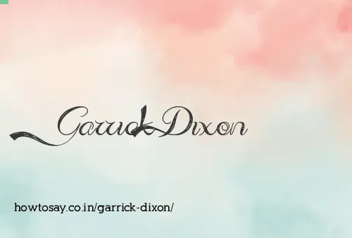 Garrick Dixon