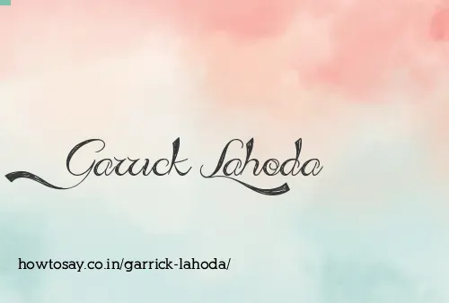 Garrick Lahoda