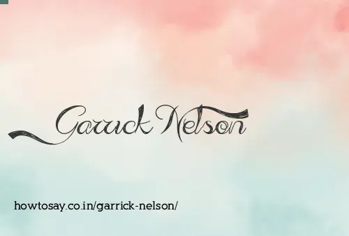 Garrick Nelson