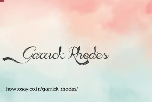 Garrick Rhodes