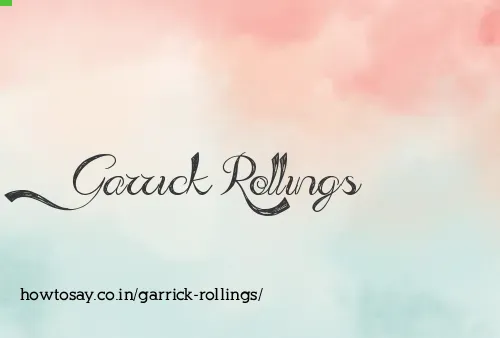 Garrick Rollings