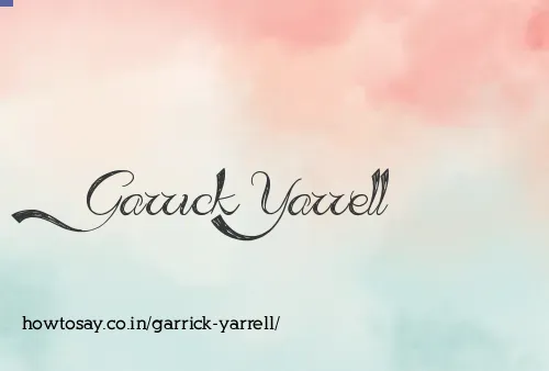 Garrick Yarrell
