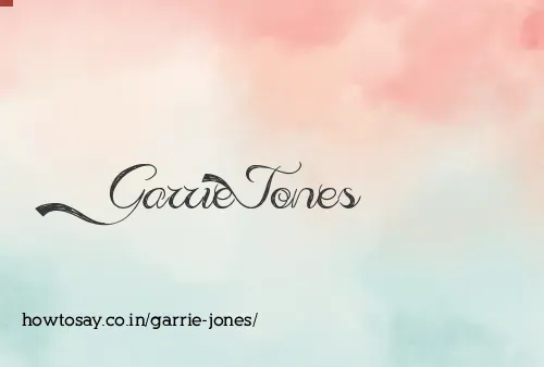 Garrie Jones