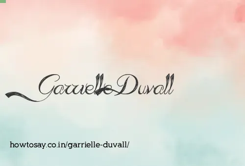 Garrielle Duvall