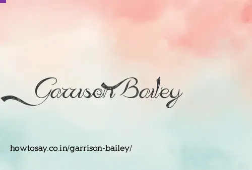 Garrison Bailey