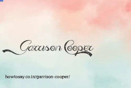 Garrison Cooper