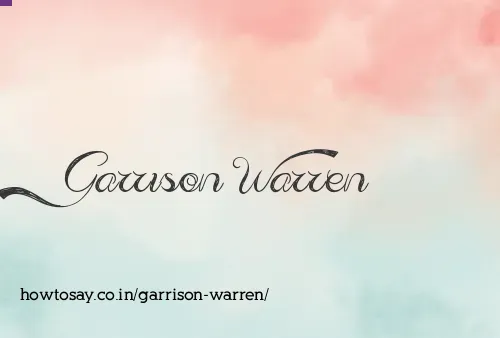 Garrison Warren