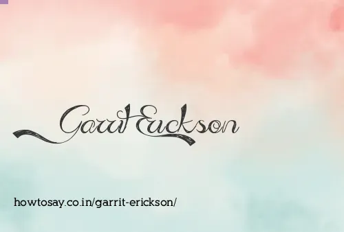 Garrit Erickson