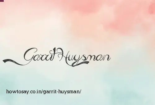 Garrit Huysman