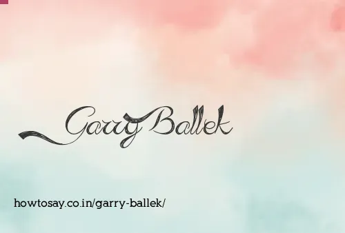 Garry Ballek