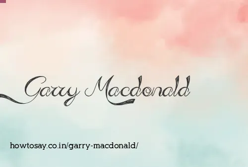 Garry Macdonald