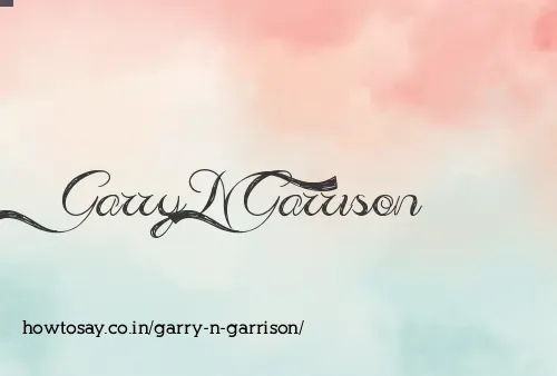 Garry N Garrison