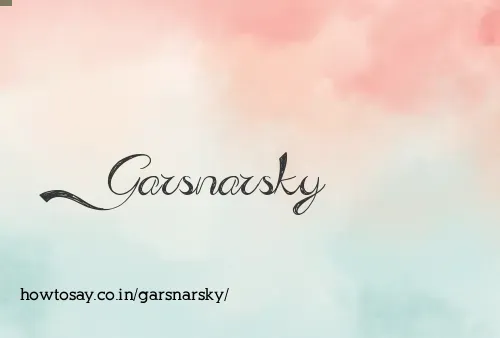 Garsnarsky