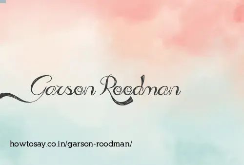 Garson Roodman