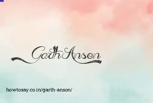 Garth Anson