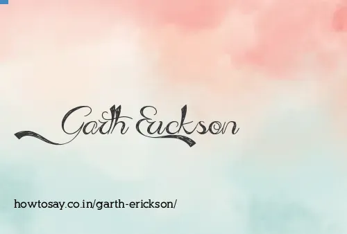 Garth Erickson