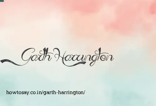 Garth Harrington
