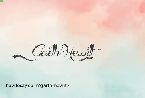 Garth Hewitt