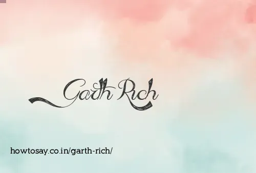 Garth Rich