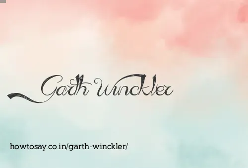 Garth Winckler