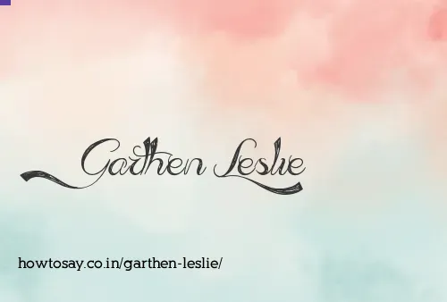 Garthen Leslie