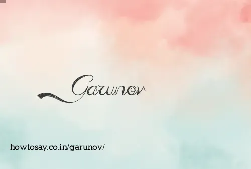 Garunov