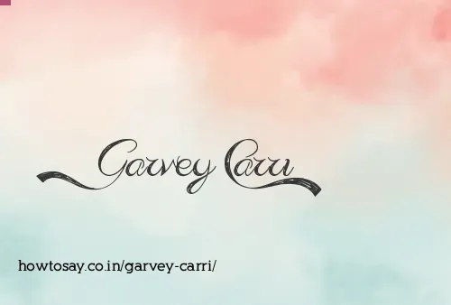Garvey Carri