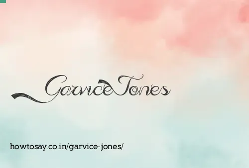 Garvice Jones