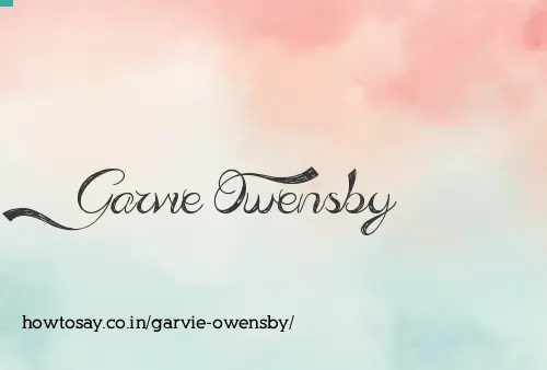 Garvie Owensby