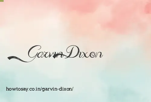 Garvin Dixon