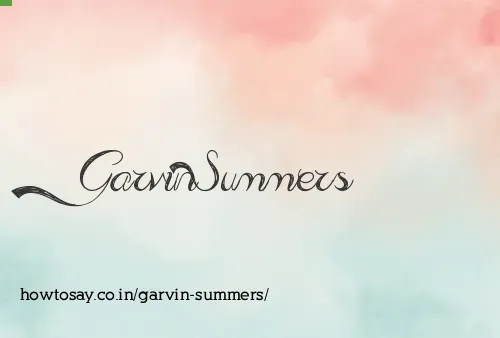 Garvin Summers