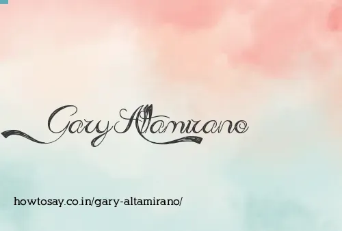 Gary Altamirano