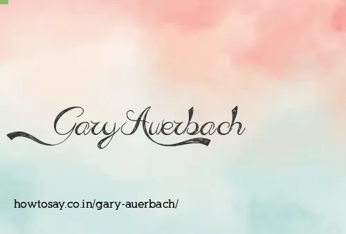 Gary Auerbach