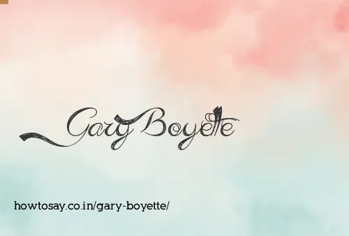 Gary Boyette
