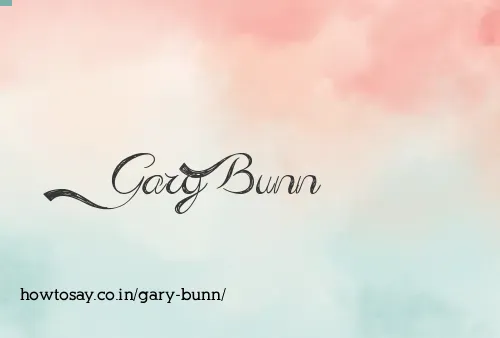 Gary Bunn