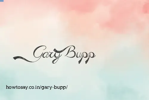 Gary Bupp
