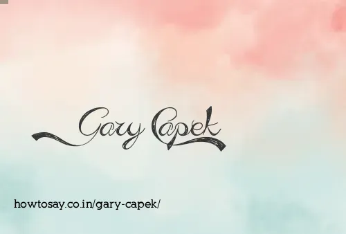 Gary Capek