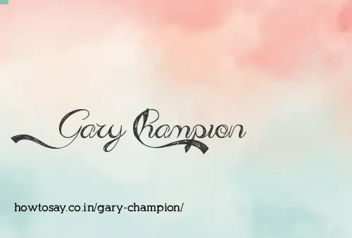 Gary Champion