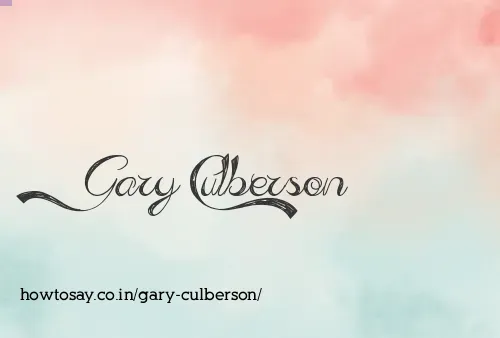 Gary Culberson