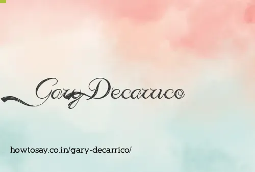 Gary Decarrico