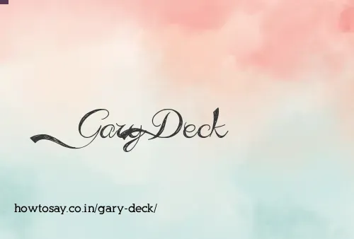 Gary Deck