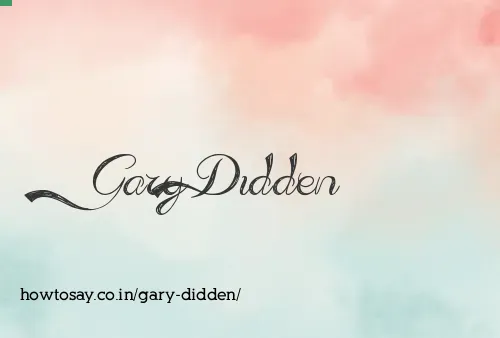 Gary Didden