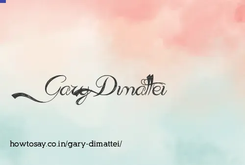 Gary Dimattei