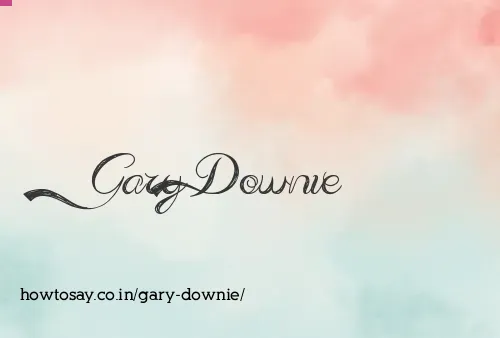 Gary Downie