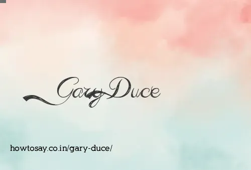 Gary Duce